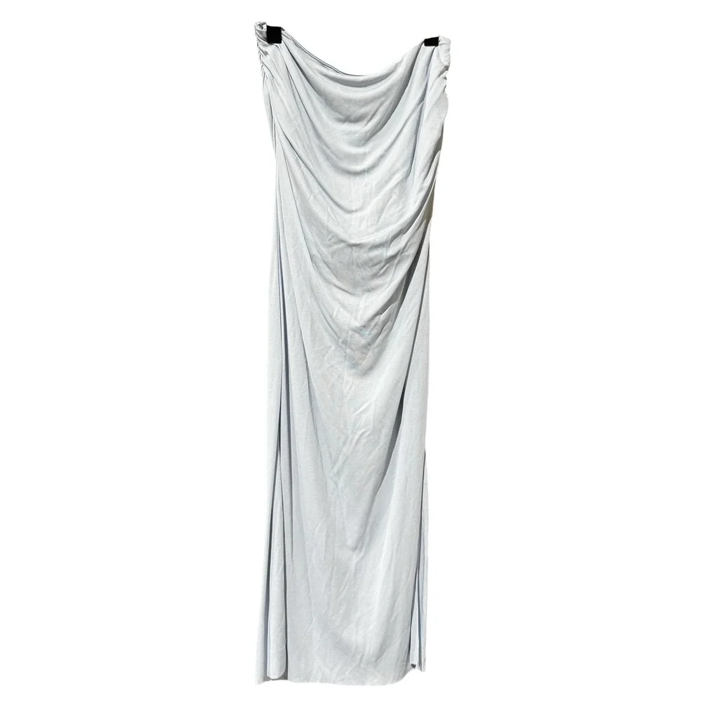 Bec &‎ Bridge Dress Womens 4 Small Ice Blue Lexie Split Maxi Skirt New